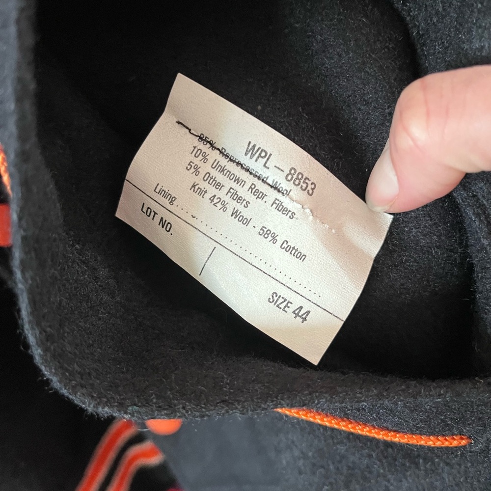 1960s Vintage Wayland Varsity Jacket Minute Man Wool Black Orange W Letterman 44 - Picture 10 of 12